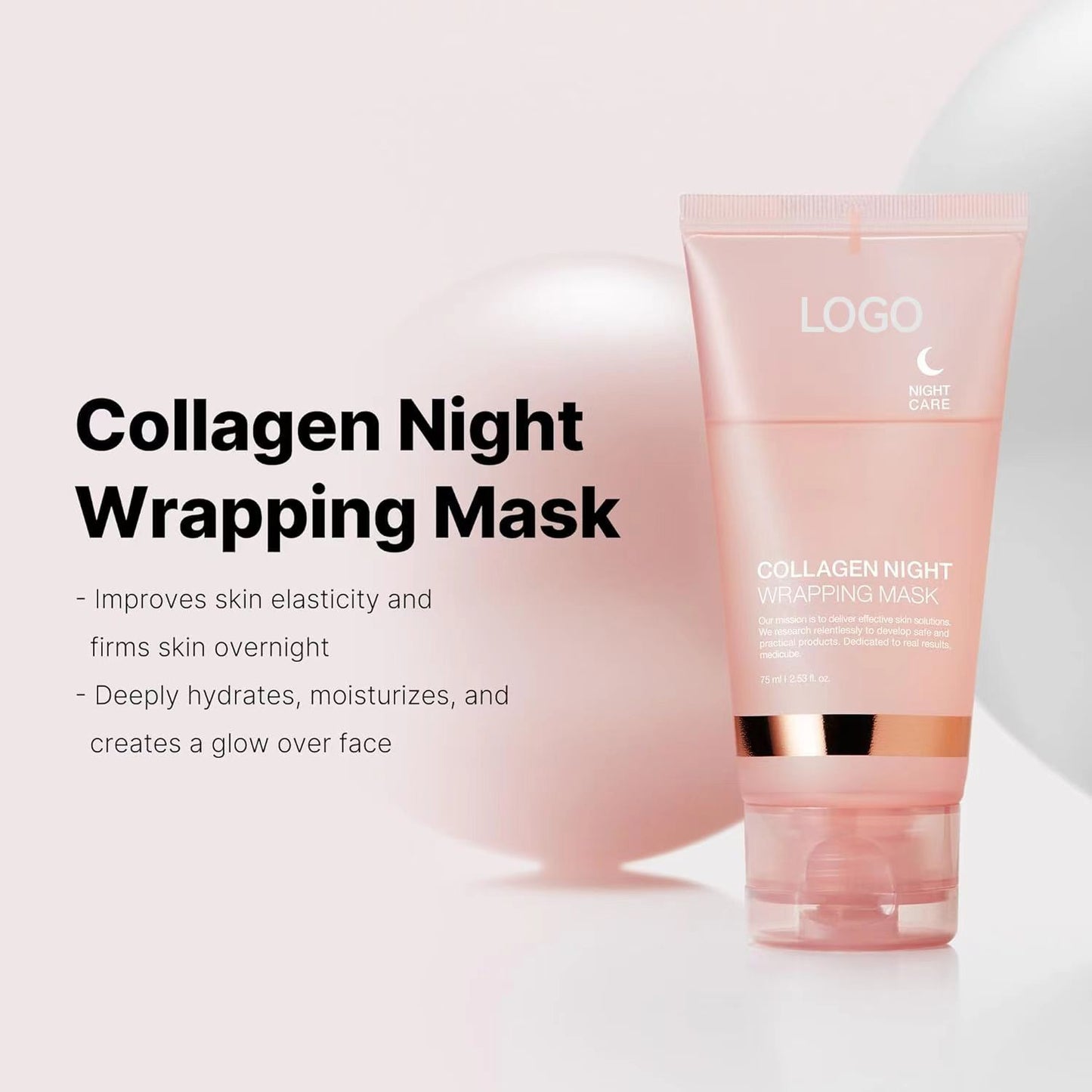 Collagen peel-off mask smearable deep cleansing skin rejuvenation moisturizing skin care sleeping mask