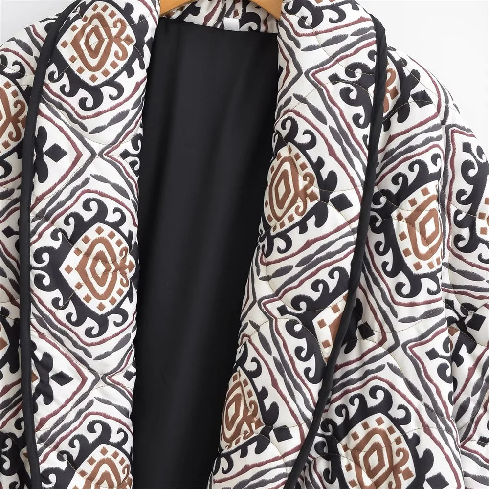 Fashionable casual printed cotton jacket